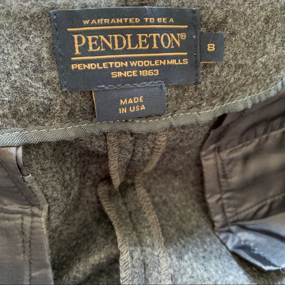 100% Virgin Wool Pants Straight Leg​ Pendleton Slacks Gray Size 8 Medium - Picture 5 of 9